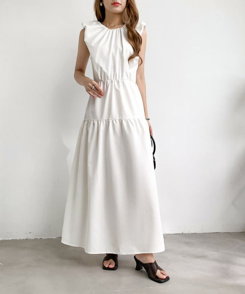 emi+ ワンピース バックコンシャスウエストマークワンピース