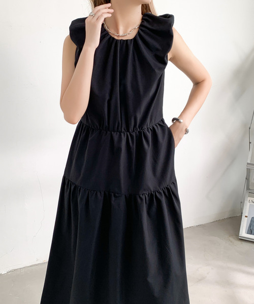 emi+ ワンピース バックコンシャスウエストマークワンピース