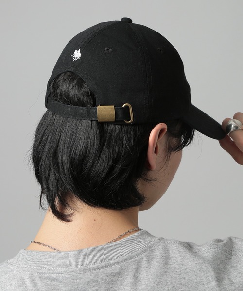POLO 黒 キャップ‼️汚れシミなし‼️ POLO BCS キャップ 帽子 「POLO BCS」POLO embroidery law cap