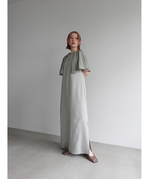 ドレス パーティードレス レディース サハラ sahara sahara ワンピース Cape Dress/ケープドレス : ZOZOTOWN Yahoo