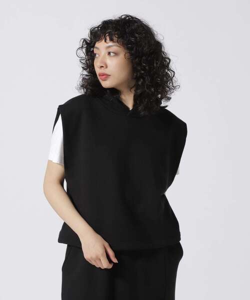 ベスト ジレ DROIT BELLO（ドロイトベロ）裏毛フーディーベスト レディース DROIT BELLO ベスト ジレ BELLO（ドロイトベロ）裏毛フーディー