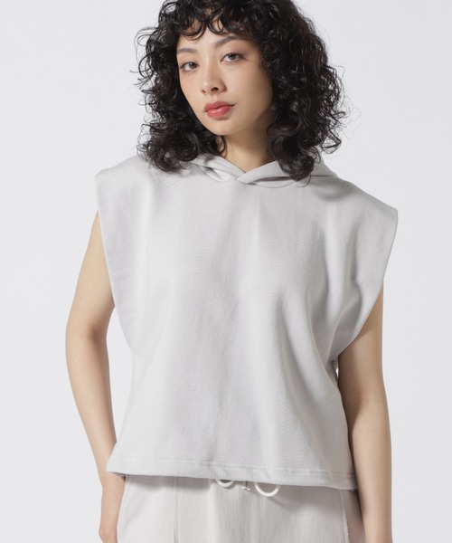 ベスト ジレ DROIT BELLO（ドロイトベロ）裏毛フーディーベスト レディース DROIT BELLO ベスト ジレ BELLO（ドロイトベロ）裏毛フーディー