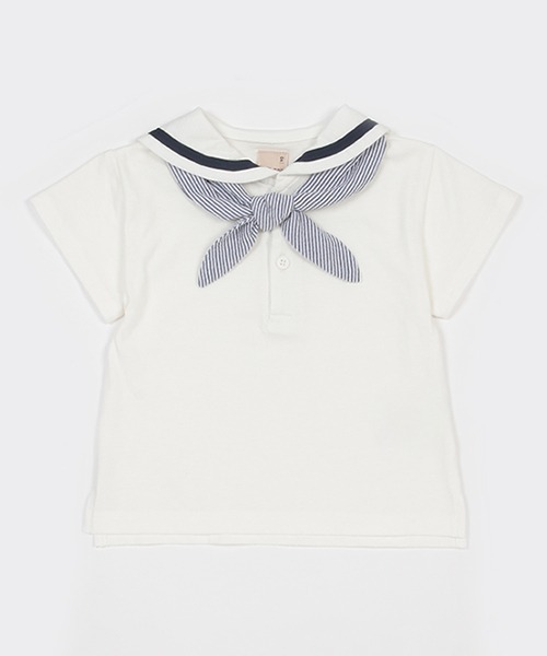 petit main tシャツ 「リンク・接触冷感」セーラーTシャツ