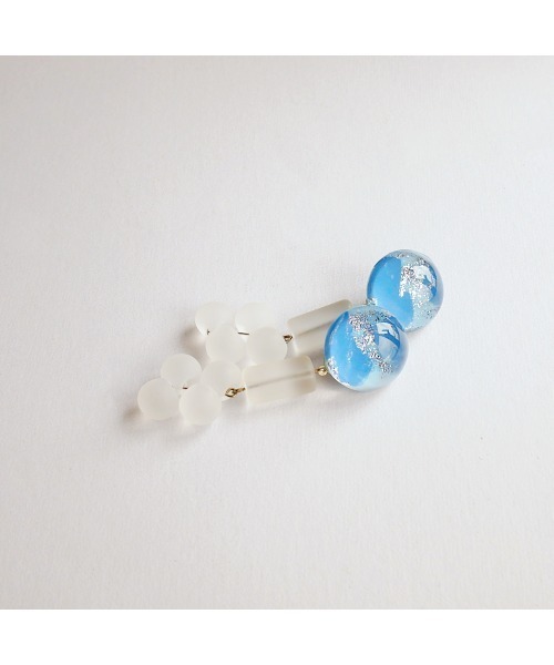 TONE ピアス 「joesstyle」*Glass Earrings*ハンドアート