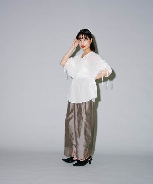 aaraataamaaさん/sorpants/チノパン terrace チノパン シアーリヨセルスリータックパンツ レディース