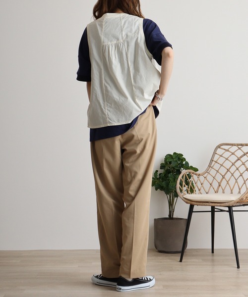Emago ベスト ジレ EMAGO 街刺繍ベスト レディース : ZOZOTOWN