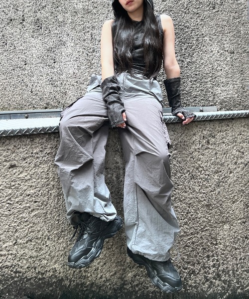 TRECLUB 24aw ダブルジップダメージニットフーディー TRECLUB 24aw ダブルジップダメージニットフーディー
