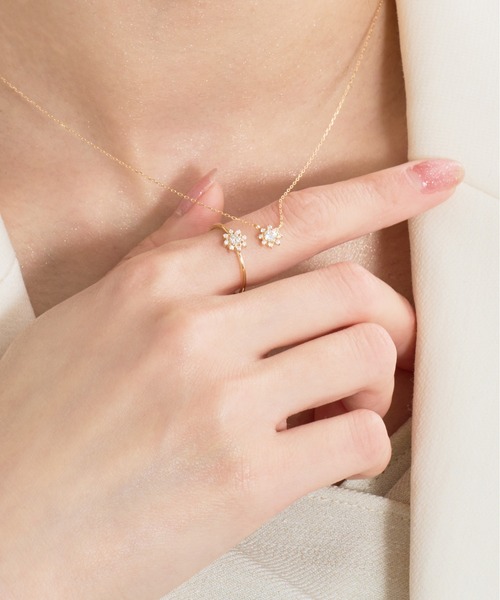 j  Jewel closet by L&Co.ダイヤモンドクロスリング Jewel closet by L&Co. 指輪 リング K18 ダイヤモンド