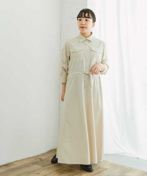 ITEMS URBANRESEARCH シャツワンピース ピケロングシャツ