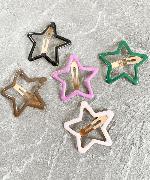 SOROTTO（ソロット） ヘアクリップ キッズ 星型ヘアクリップ ヘアピン