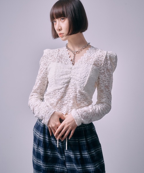 トップス . セール】 スラブクロップドVネックカーディガン《2025spring