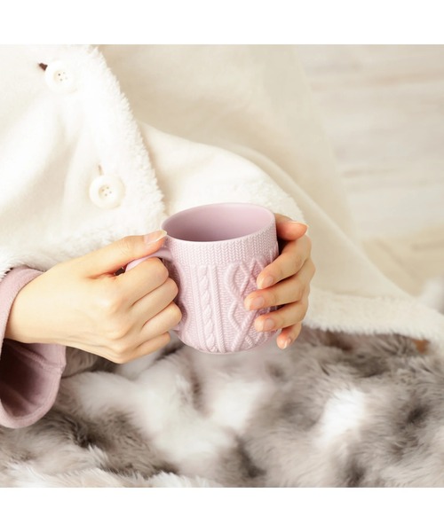 Francfranc（フランフラン） タンブラー ニットマグ ピンク : ZOZOTOWN