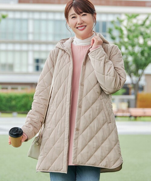 Tiaclasse コート アウター 「安めぐみさん着用」中綿キルティング