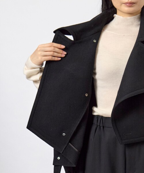 ujoh ポンチョコート UJOH アウター 「UJOH/ウジョー」Asymmetry Fringe Cape
