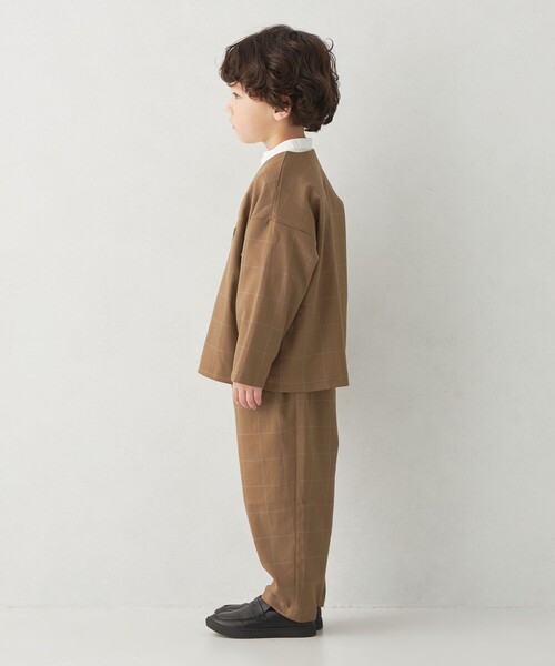 ノーカラージャケット + タックパンツ セット green label relaxing フォーマル 発表会 卒園式 入学式