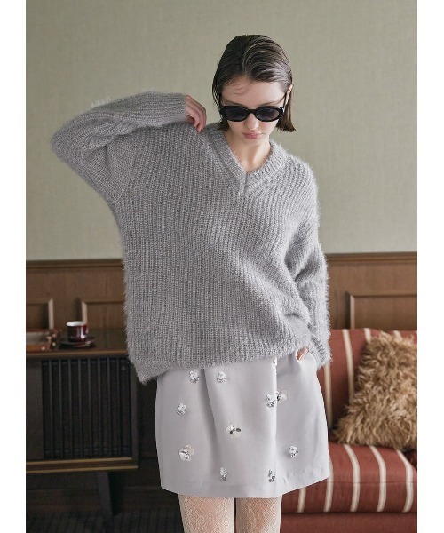 COEL（コエル） ニット セーター Vネックカラーニット レディース