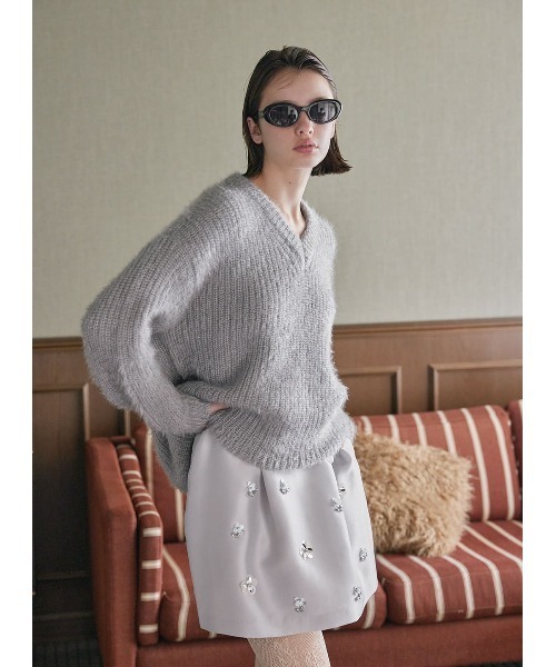 COEL（コエル） ニット セーター Vネックカラーニット レディース