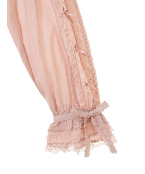 PINK HOUSE（ピンクハウス） ブラウス シャツ レース使いオーバー