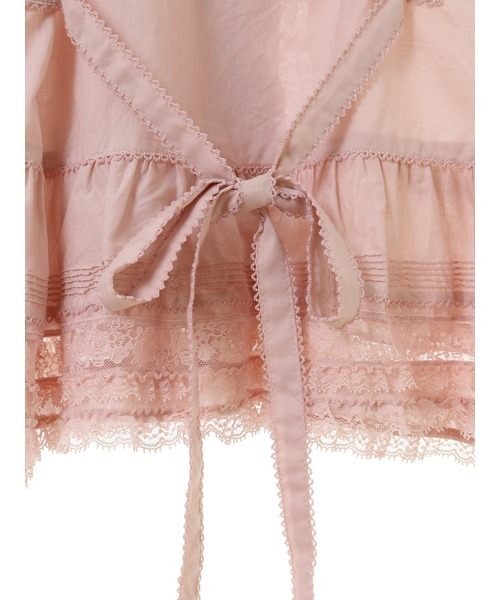 PINK HOUSE（ピンクハウス） ブラウス シャツ レース使いオーバー