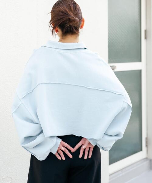 KBF（ケービーエフ） トレーナー スウェット ハーフZIPリメイク