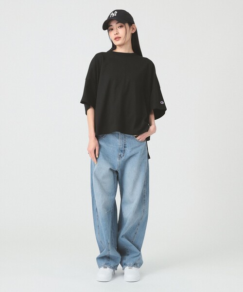 Ray BEAMS tシャツ 「別注」Champion / ショートスリーブ T