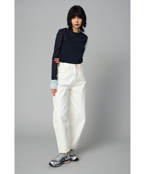 HeRIN.CYE クルーネックメッシュインナートップス　トップス　Tシャツ HeRIN.CYE tシャツ Tシャツ Crew neck mesh inner tops クルー