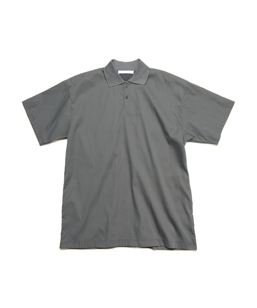 【未使用タグ付】 SOPHNET. ソフネット ワイド　ポロシャツ　黒　XL SOPHNET.（ソフネット） ポロシャツ SAXONY WOOL CHECK POLO SHIRT