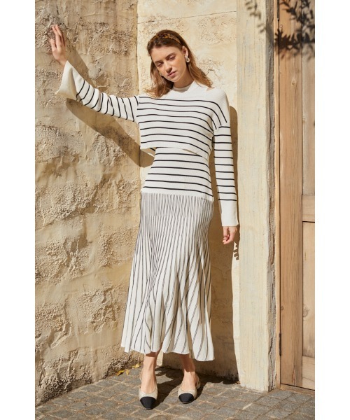 Estella.K ワンピース Our Song Knit Dress Set バイカラー
