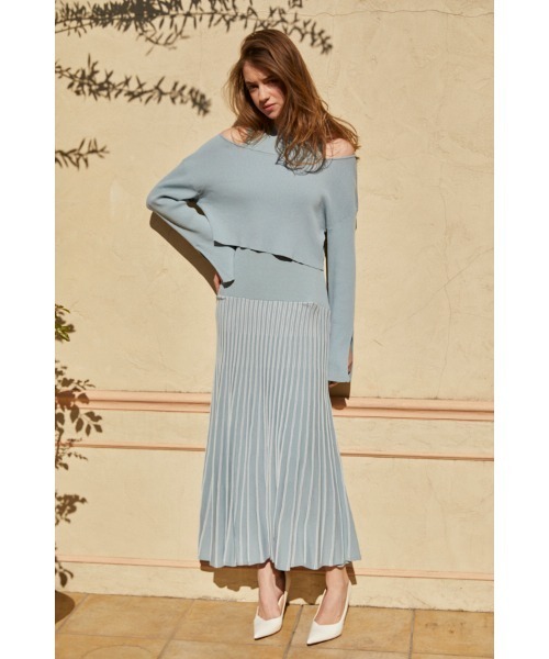 Estella.K ワンピース Our Song Knit Dress Set バイカラー
