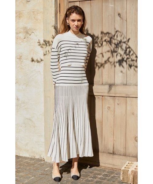 Estella.K ワンピース Our Song Knit Dress Set バイカラー