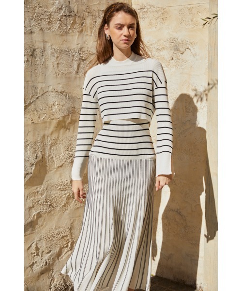 Estella.K ワンピース Our Song Knit Dress Set バイカラー