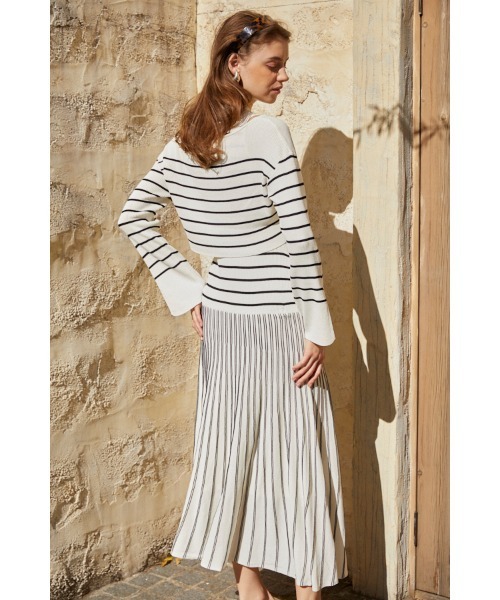 Estella.K ワンピース Our Song Knit Dress Set バイカラー