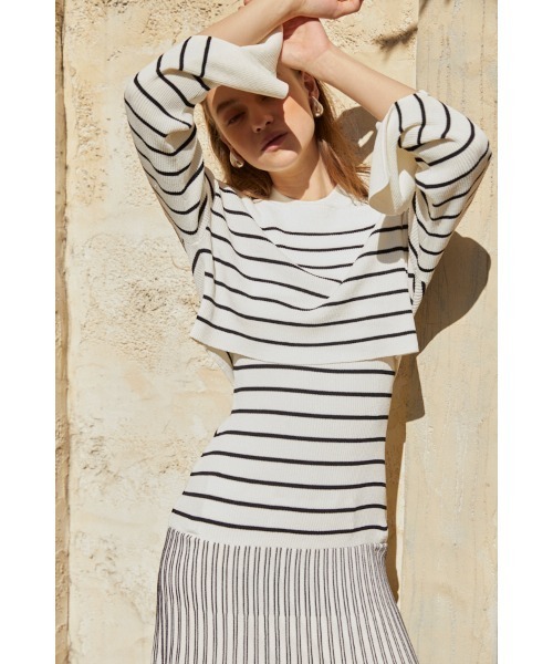 Estella.K ワンピース Our Song Knit Dress Set バイカラー