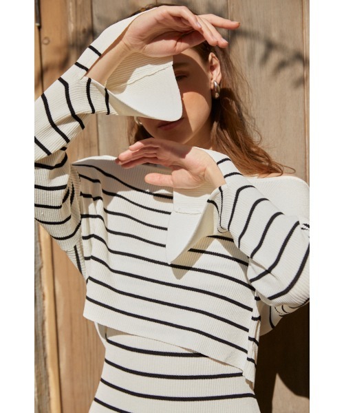 【新品未使用】　完売品　Estella ワンピース Estella.K ワンピース Our Song Knit Dress Set バイカラー