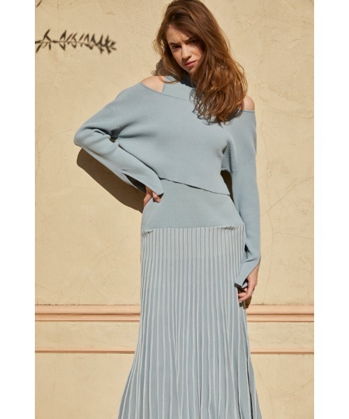 Estella.K ワンピース Our Song Knit Dress Set バイカラー