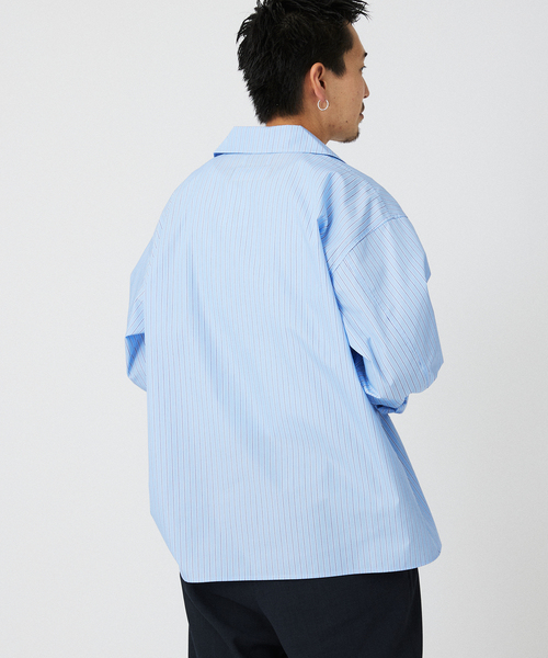 ジャーナルスタンダード オープンカラーシャツ 長袖シャツ ZOZO限定】Open Collar satin SH / オープンカラー サテンシャツ