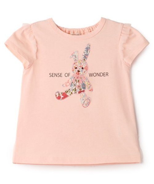tシャツ 152764：ハグしてくれるウサギぬいアップリケTシャツ レディース 152764：ハグしてくれるウサギぬいアップリケTシャツの通販-ScoLar