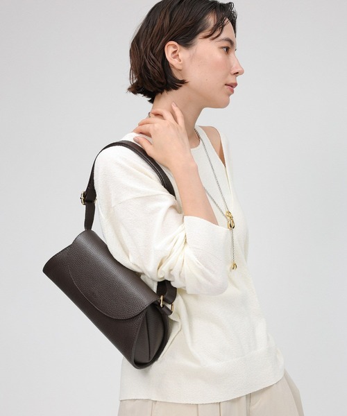 BABYLONE アンサンブル シルク混ブークレニットコンビ