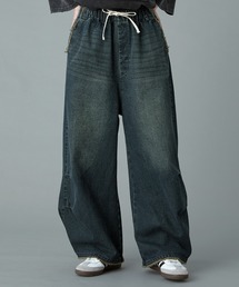 ジーンズ 「RUUBON」parachute fringe denim pants / パラシュートフリンジデニムパンツ メンズ レディース｜ZOZOTOWN Yahoo!店