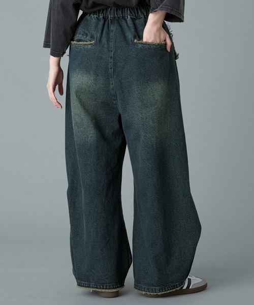 デニム・ジーパン No.0322 black denim parachute string PT CIRCUIT' DENIM - charcoal — SACHRAGA