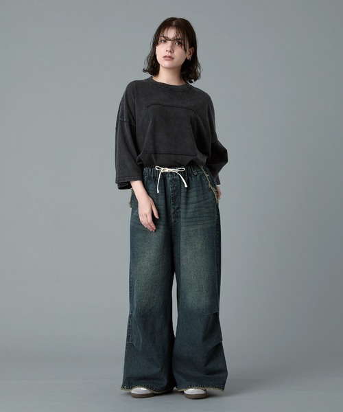 STWEARS リップド へービーダメージジーンズ フリンジ CLEL】Hard Fringe Denim Pants/ハードフリンジデニムパンツ
