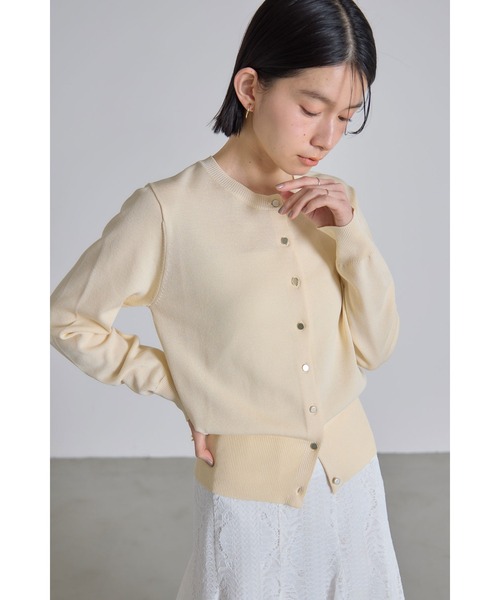 ESPOIR ウォッシャブルクルーネックカーディガン | イエナ(IENA