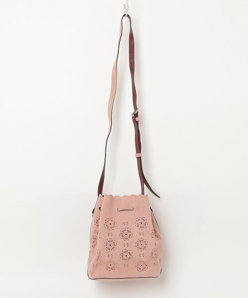 COACH コーチ 花柄 ショルダーバッグ 花柄ｼｮﾙﾀﾞｰ ピンク｜中古