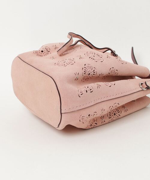 COACH コーチ 花柄 ショルダーバッグ 花柄ｼｮﾙﾀﾞｰ ピンク｜中古