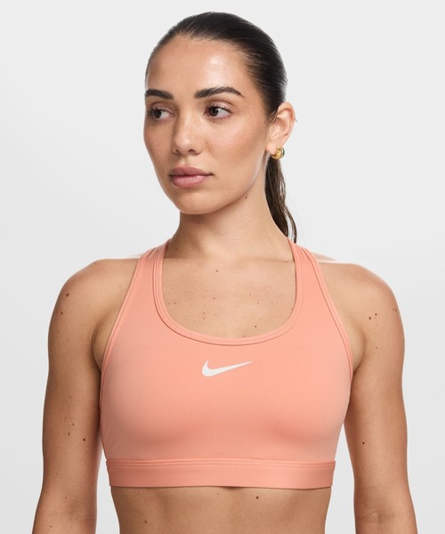 NIKE スポーツブラ ナイキ スウッシュ MED SPT ブラ : ZOZOTOWN