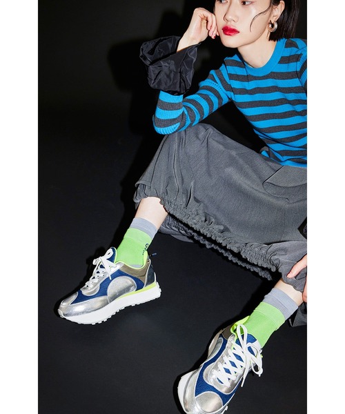 ommo スニーカー OMMO ONLINE STORE / METALLIC BLOCKING SNEAKERS