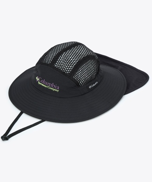 Columbia メッシュ アウトドアハット 黒 Columbia 帽子 ハット columbia/コロンビア BAD AXE PASS
