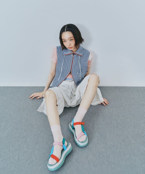 CAMPER カンペール 25cm TWINS 厚底 ウェーブソール カンペール CAMPER [カンペール] TWINS / フラットシューズ