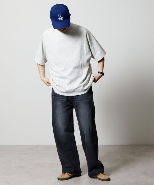 「FREAK'S STORE」 半袖Tシャツ SMALL グレイッシュベージュ メンズ
