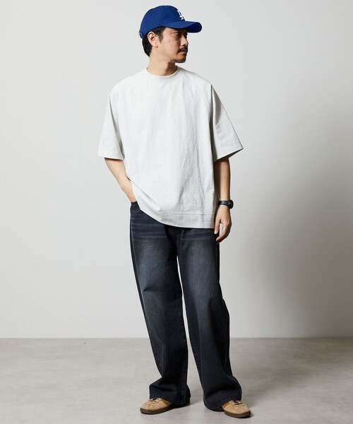 「FREAK'S STORE」 半袖Tシャツ SMALL グレイッシュベージュ メンズ